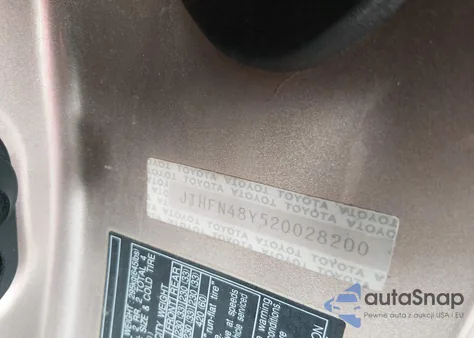 2002 Lexus Sc 430 from USA, damaged, VIN JTHFN48Y520028200